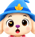 Wizzly looking surprised — the wizard character from the Wizzly app